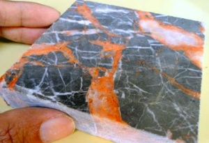 Granite Black Orange